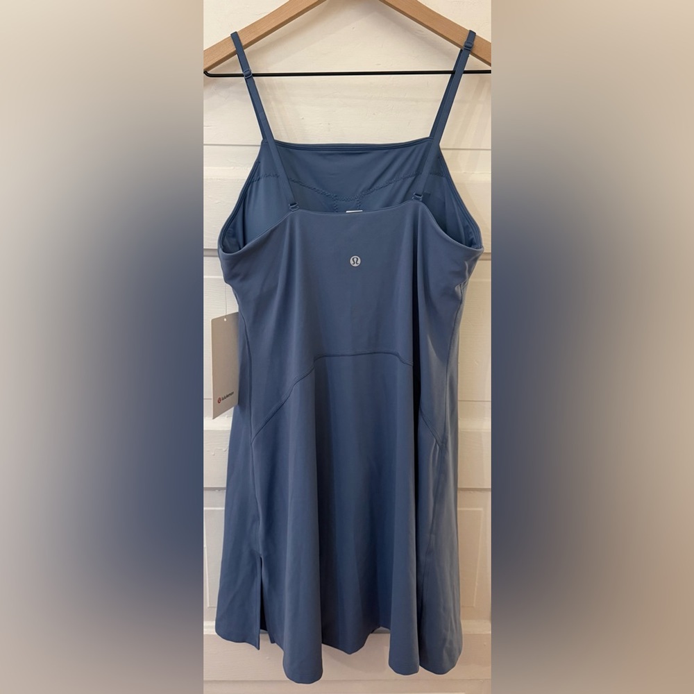 Lululemon Align Side-Slit Cami Dress Washed Denim Sz 10 - Picture 5 of 8